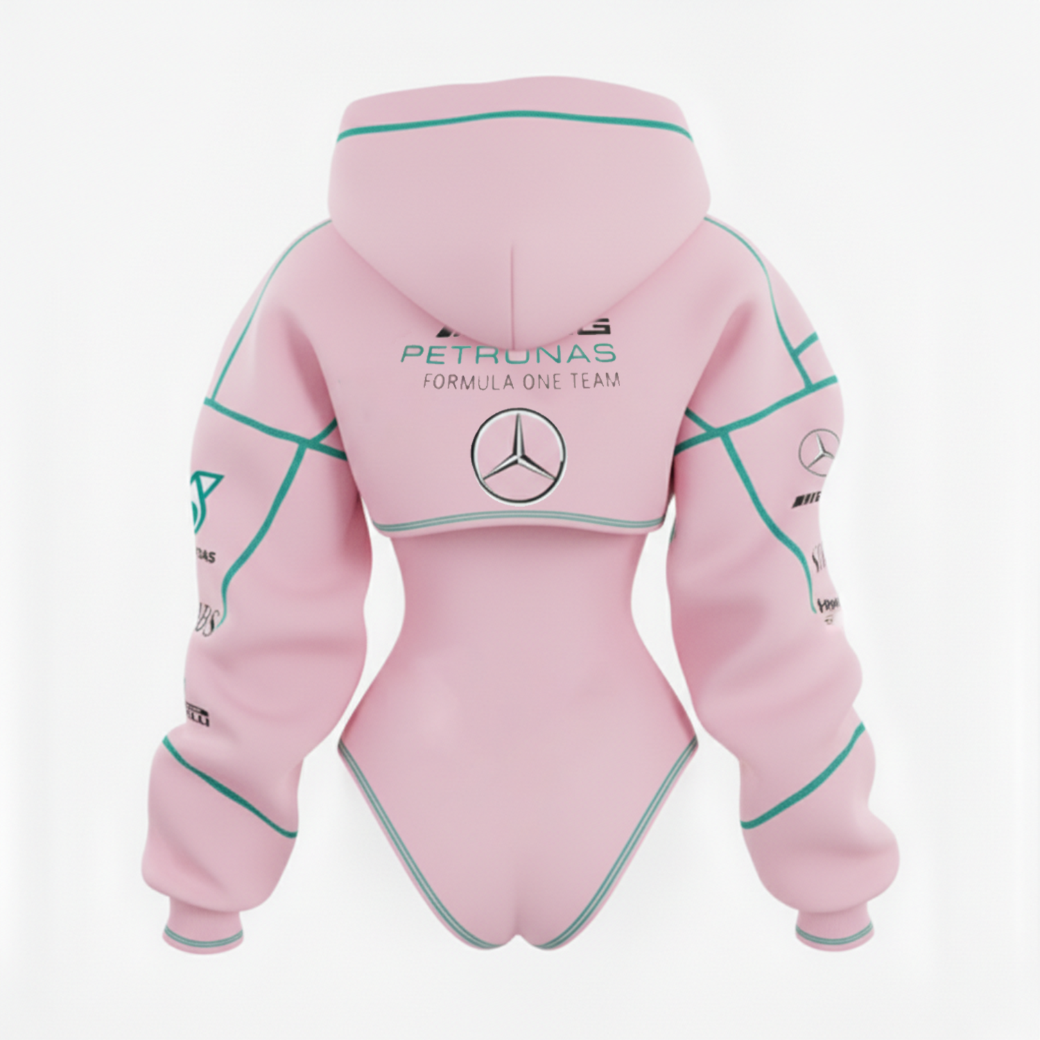 2026 New Women's Racing Team Logo Digital Print Irregular Cut Suit