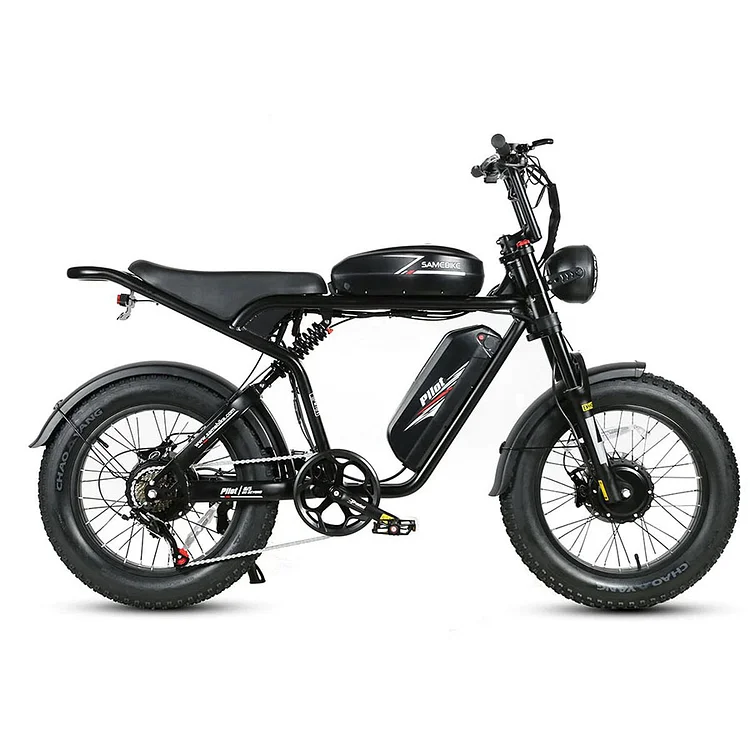 SAMEBIKE M20-III elektrisches Motorrad angetrieben durch 48V/36Ah  Batterie und 2000W MotorMax Speed 60KM/H