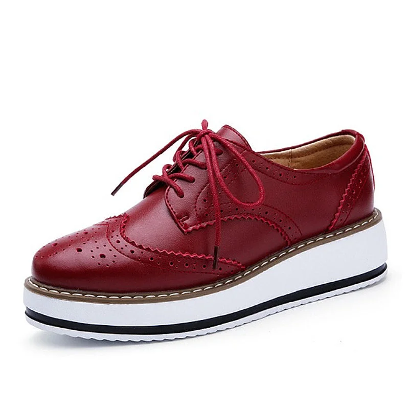 Walking Shoes For Women Comfy Interior Versatile Casual Oxford Shoes Modern