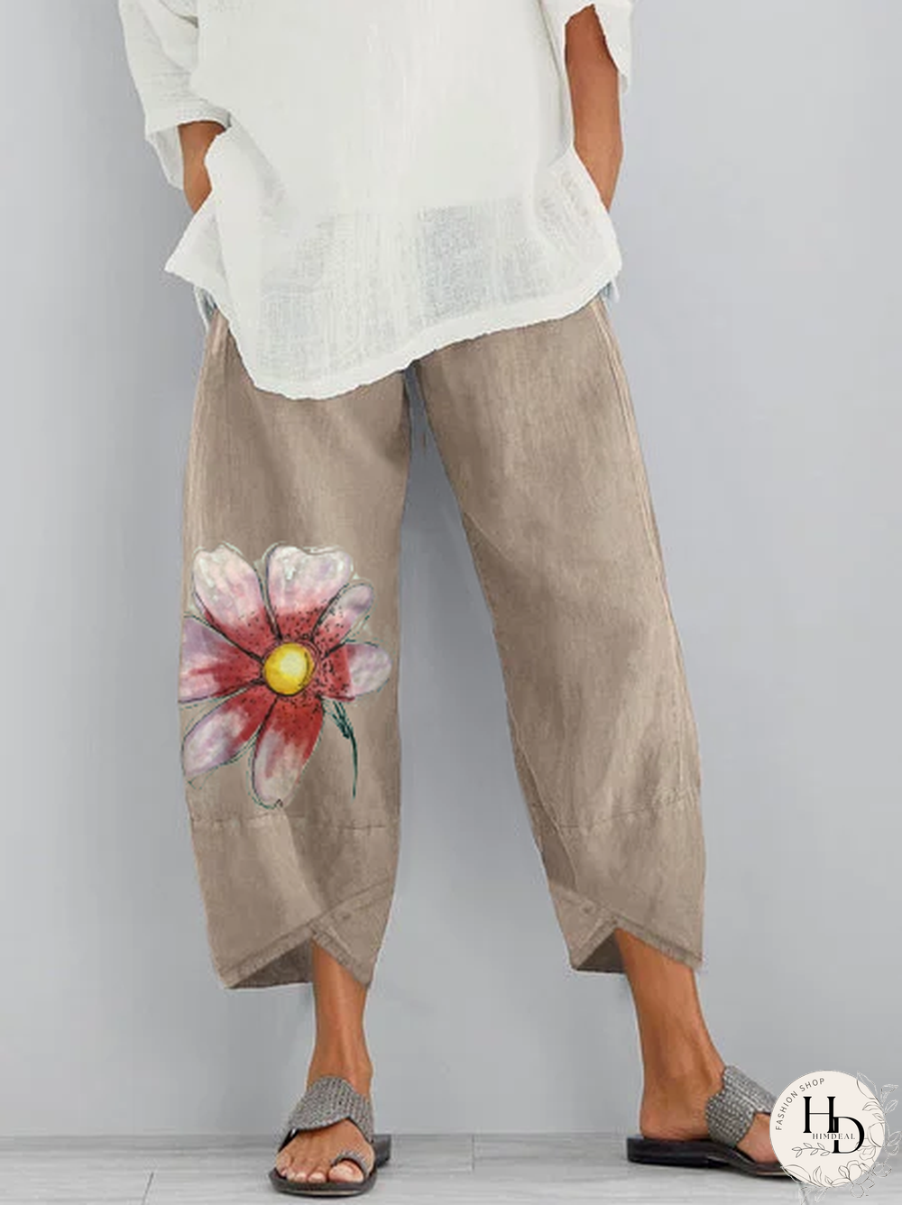 Casual Floral Printed Pants