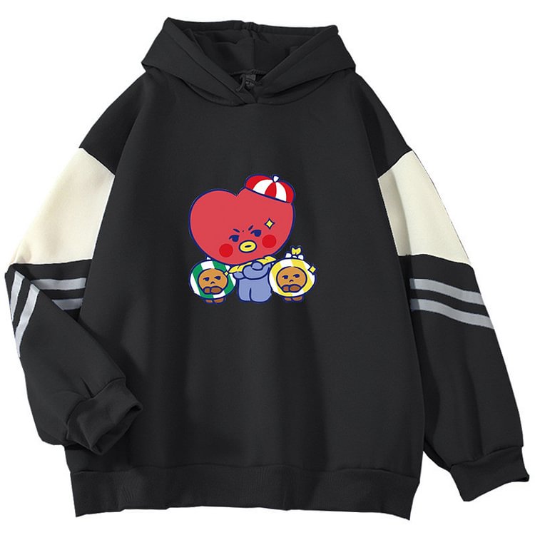 BT21 Candy Series TATA Colorblock Hoodie