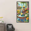 Diamond Painting-Round AB Drill Garden Fountain(75*45CM)