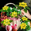 8pcs Flower Shape DIY Diamond Painting 3D Composite XMAS Floral Decorative Set