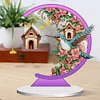 5D DIY Diamond Painting Special Shape Desk Ornament Flower Bird Decor Kit