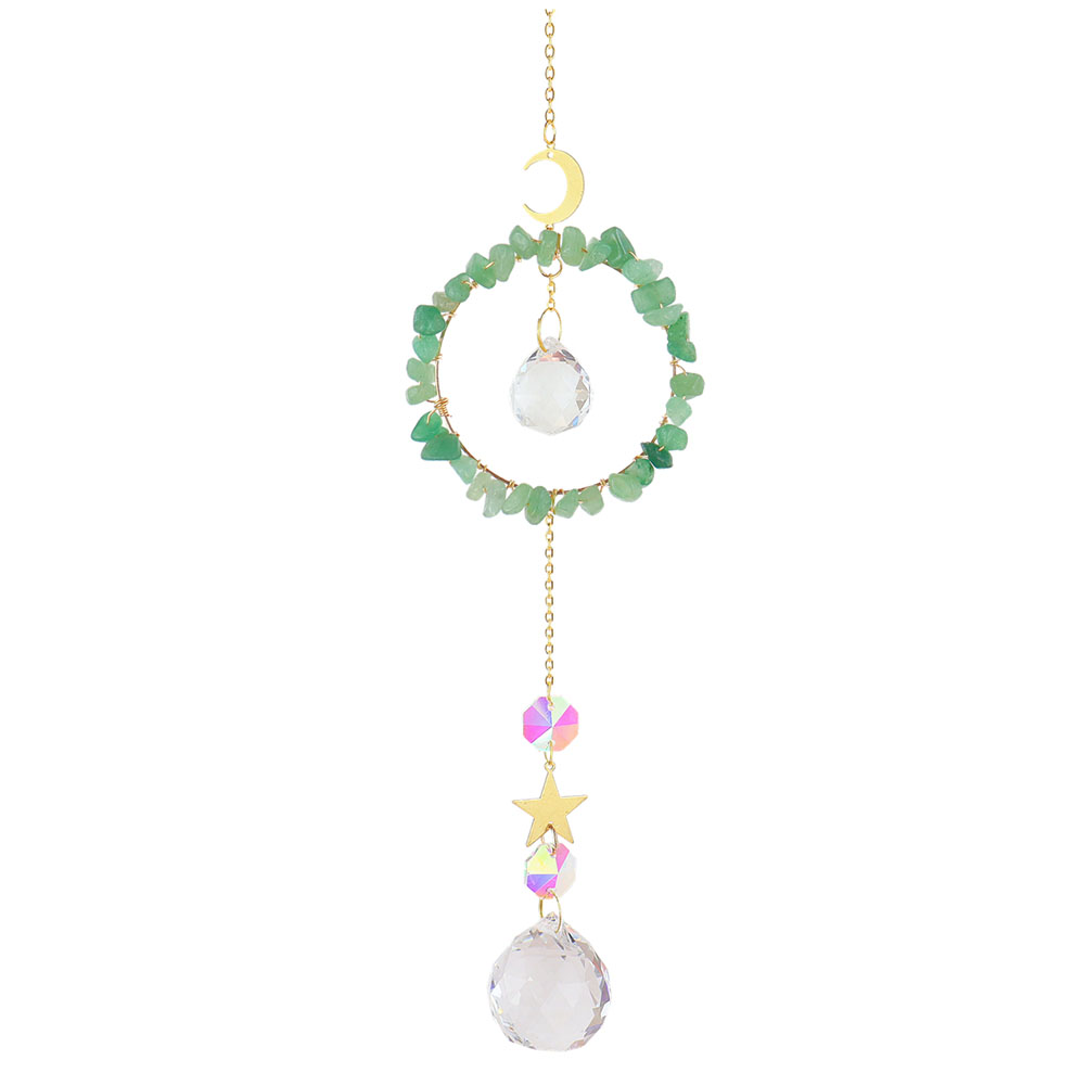 Crystal Wind Chime Prism Catchers Hanging Ornament Curtain Home Pendants
