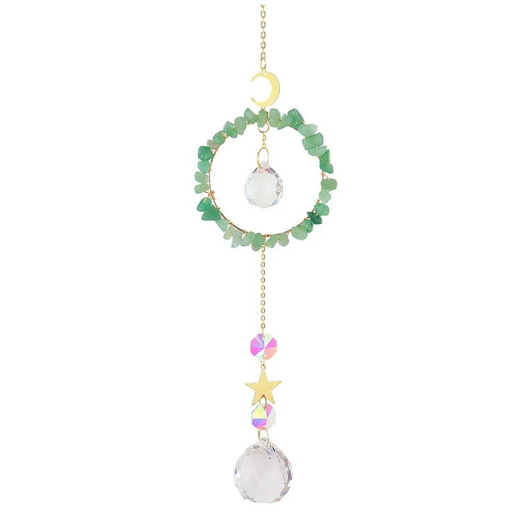 Crystal Wind Chime Prism Catchers Hanging Ornament Curtain Home Pendants gbfke