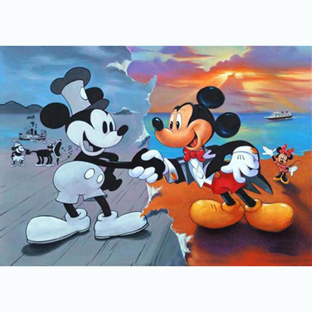 

30*40CM - Mickey Mouse - Round Drill Diamond Painting, 501 Original