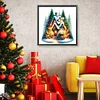 (50*50cm)Christmas House - Full Round Drill Diamond Painting