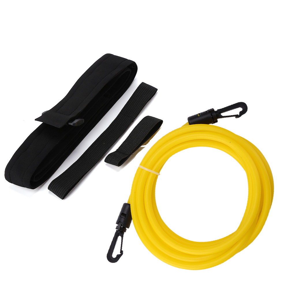 

Swimming Training Resistance Elastic Belt Kit Safety Rope Latex Tube Yellow, 501 Original