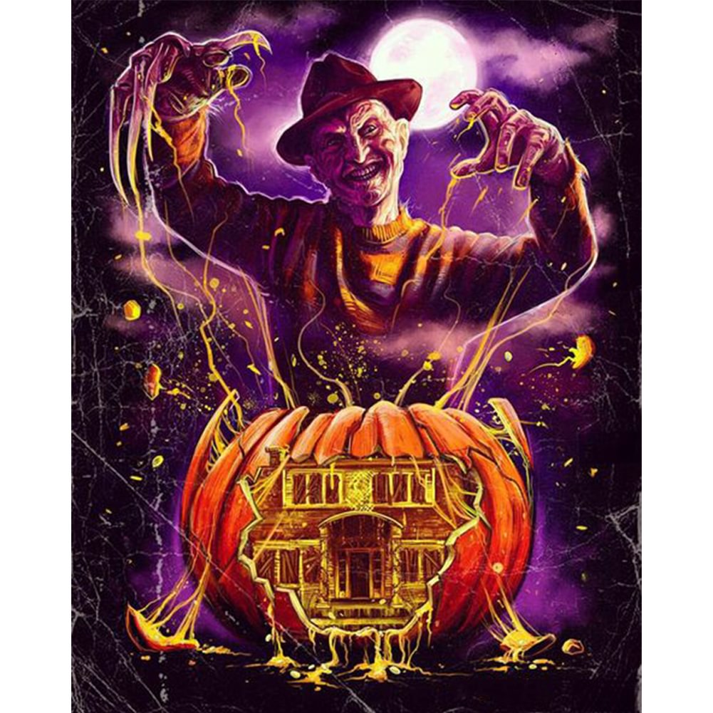 Horror Night - Full Round - Diamond Painting(30*40cm)