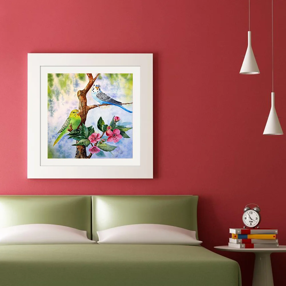 Diamond Painting - Full Round Drill - Birds(30*30cm)