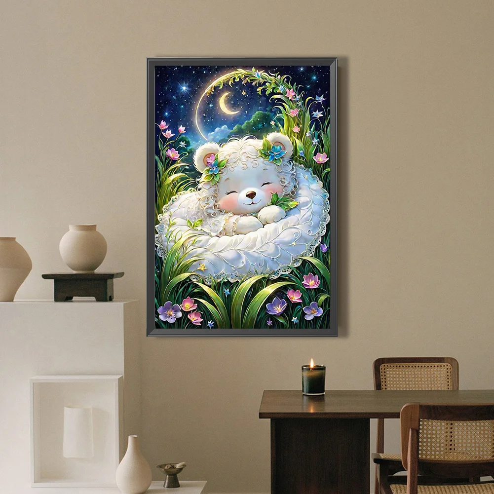 Diamond Painting - Full Round Drill - Little Bear(Canvas|40*60cm)