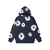 Unisex Denim Tears Loose Cotton Pattern Printed Hoodie Sweatshirt