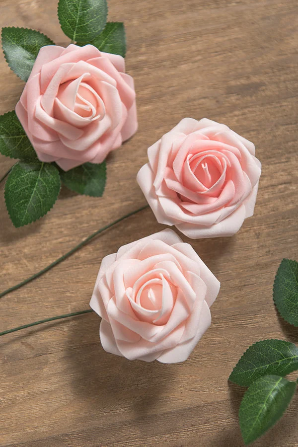 3" Foam Rose with Stem - 56 Colors