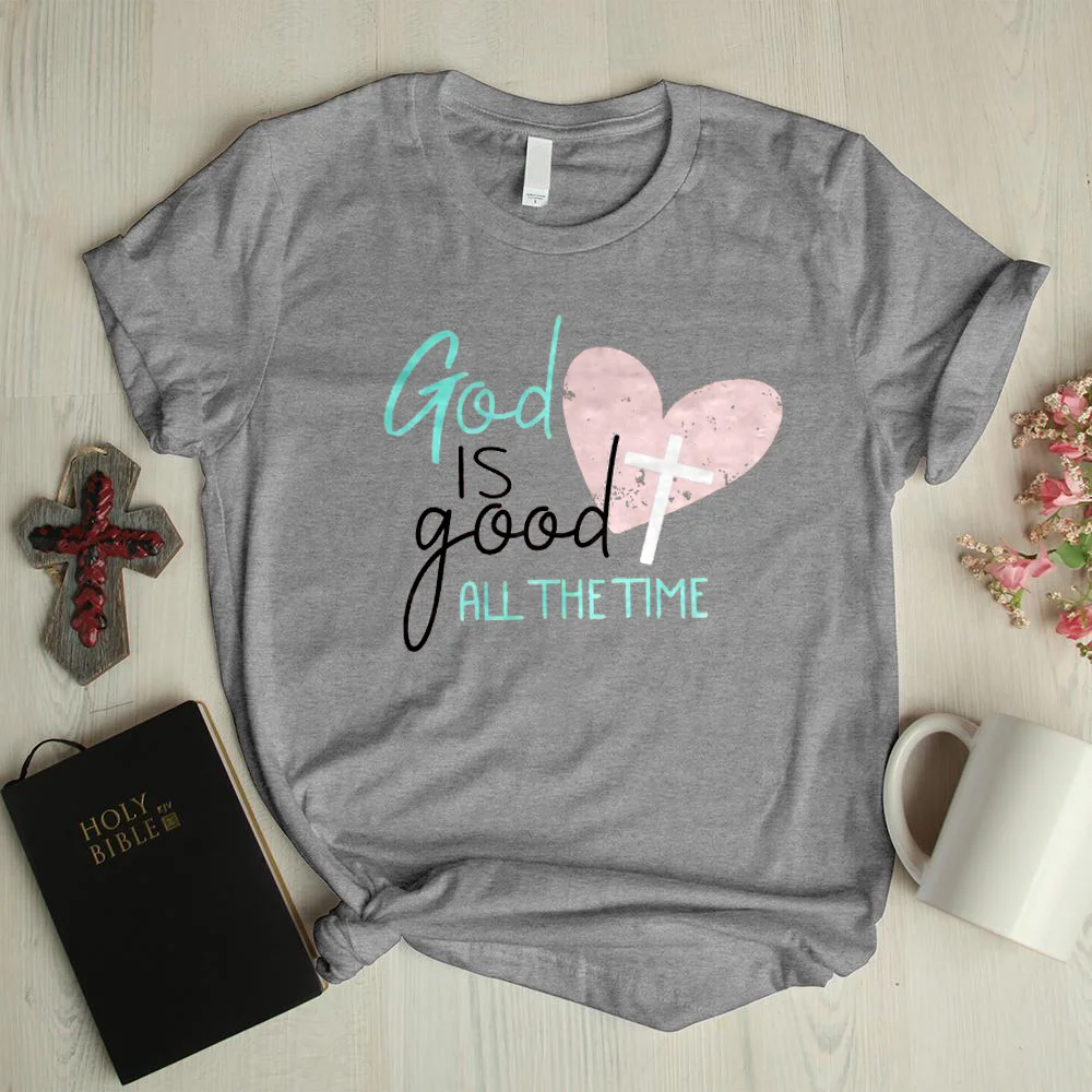 God is good letter print designer graphic tees