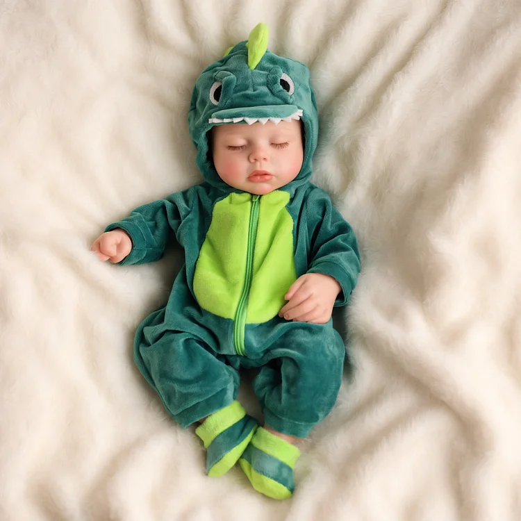 Babeside Realistic Silicone Baby Lucy 16'' Little Infant Twins Thoughtful Emotional Choice