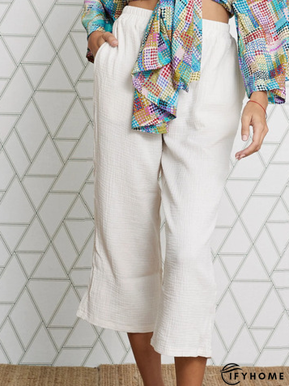 Casual Cotton Plain Loose Pants | IFYHOME