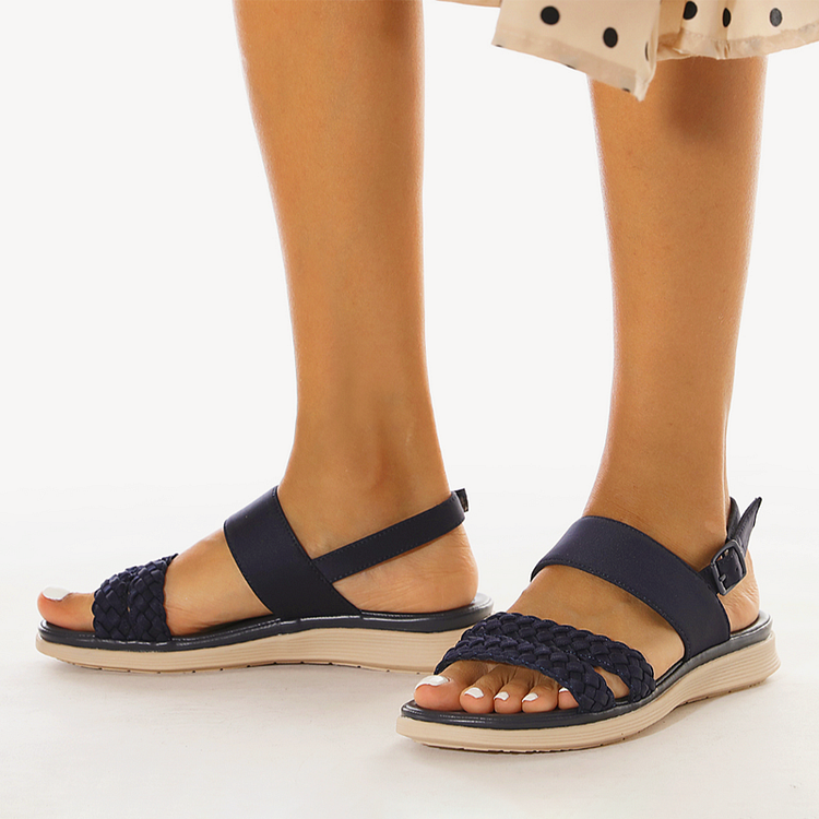 Retro Double Woven Breathable and Comfy & Casual Sandals SIKETU Stunahome.com