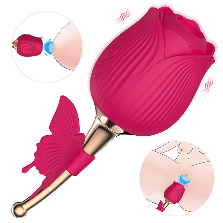 Rose Shape Vaginal Vibrator Stimulation