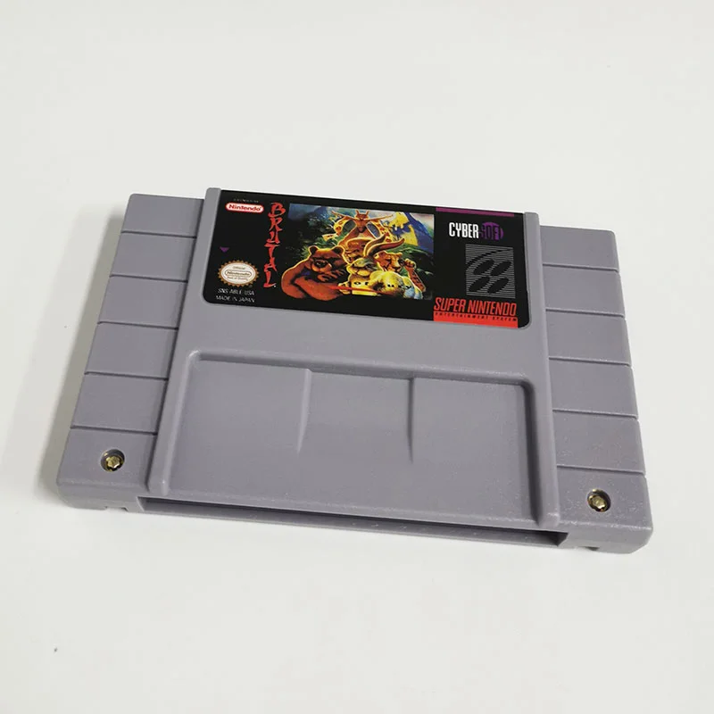 Brutal: Paws of Fury SNES For Super Nintendo Entertainment System - 16 Bit US Version Game Cartridge