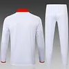 2025/2026 Bayern Munich Half-Pull Training Suit White Football Shirt 1:1 Thai Quality