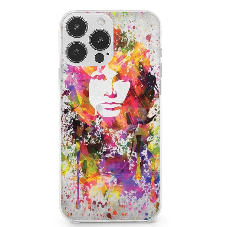Jim Morrison Mobile Phone Case Shell For IPhone 13 and iPhone14 Pro Max and IPhone 15 Plus Case - Heather Prints Shirts