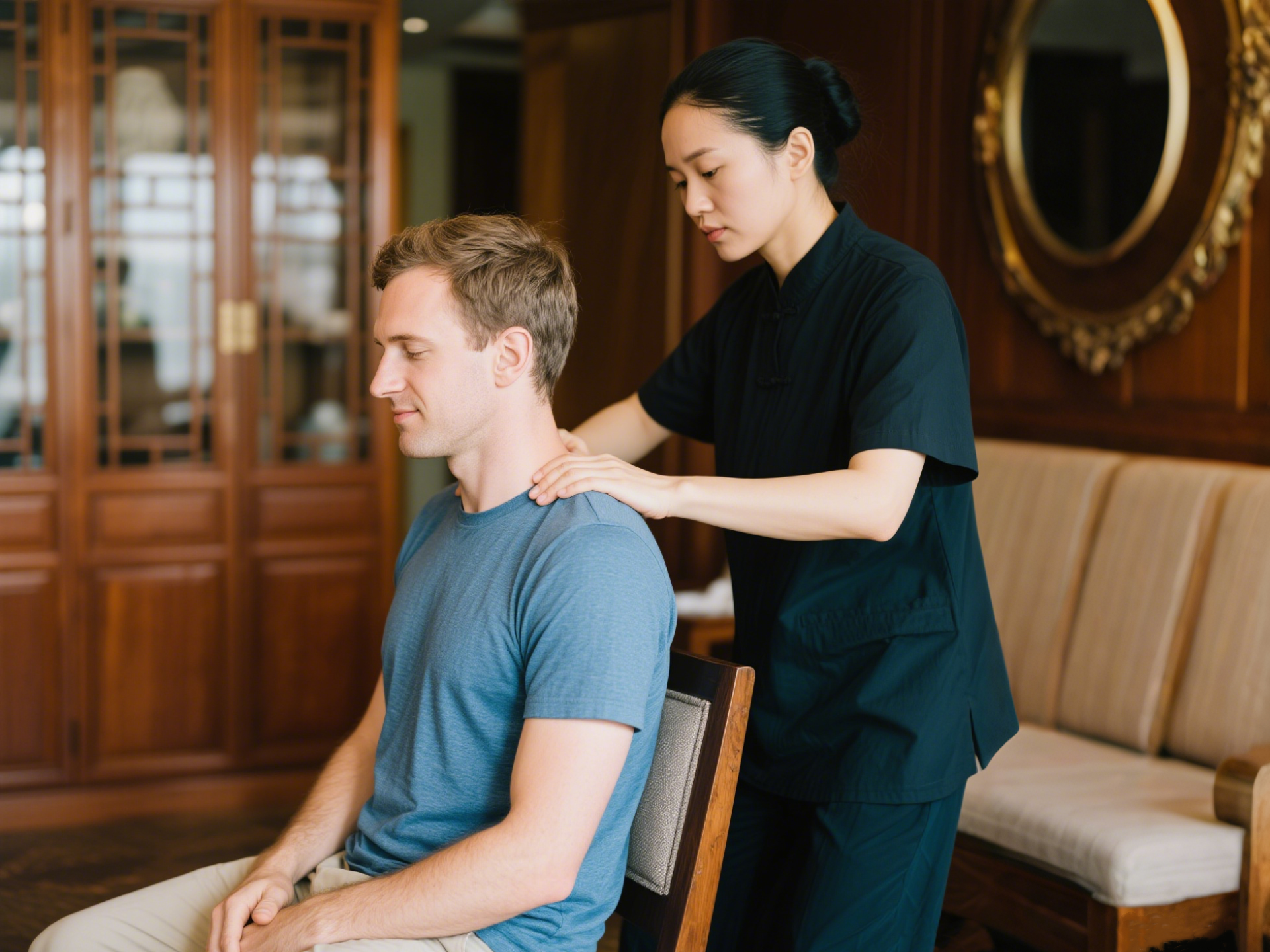 Relax Like a Local: Chinese Foot Spa + Shoulder, Neck & Back Massage + Snacks, Fruits, Drinks & Movie | Chengdu