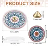 4pcs DIY Diamond Painting Incense Tray Incense Burner Stick Holder (Mandala)