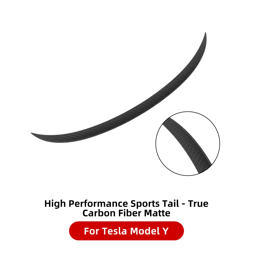 Car Tail ABS Spoiler Carbon Fiber Pattern For Tesla Model 3 Y 2020-2023  High-performance