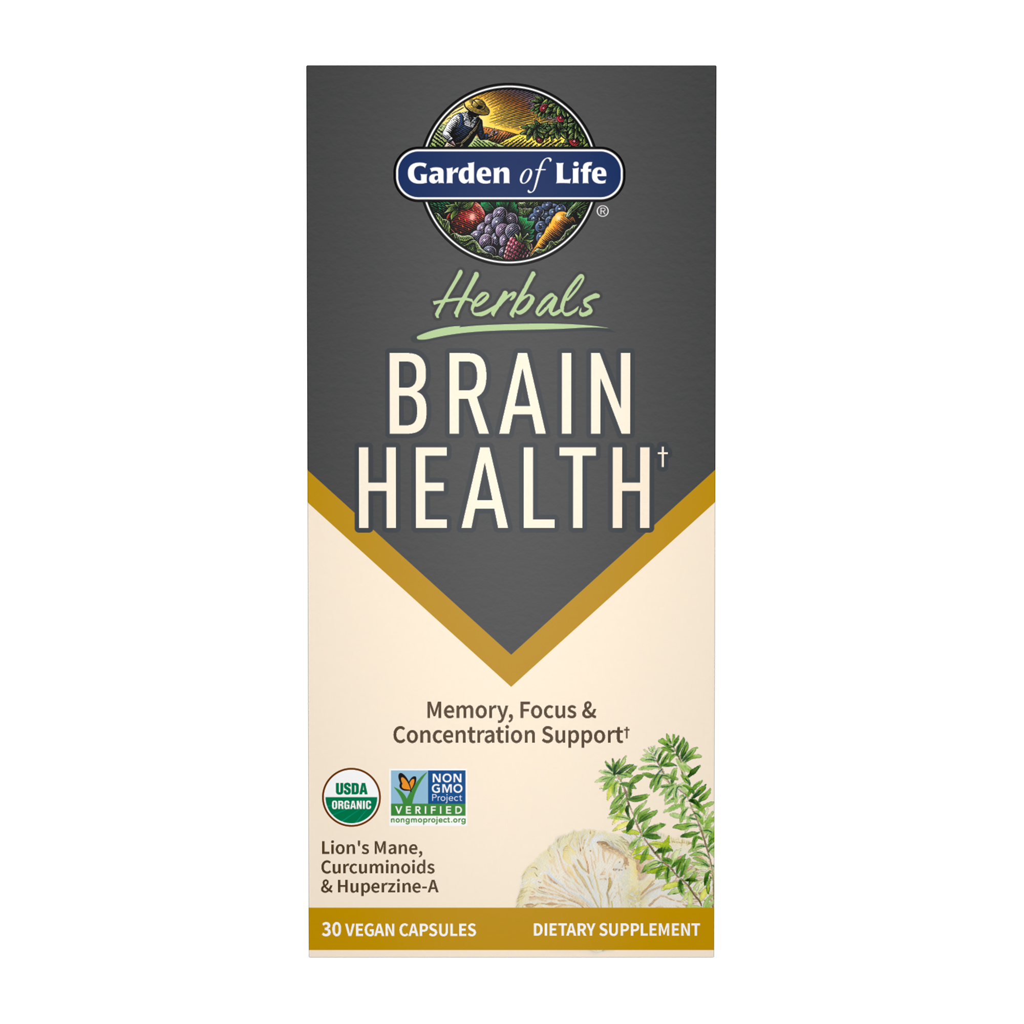 GOL Herbals Organic Cognition 30ct GARDEN OF LIFE
