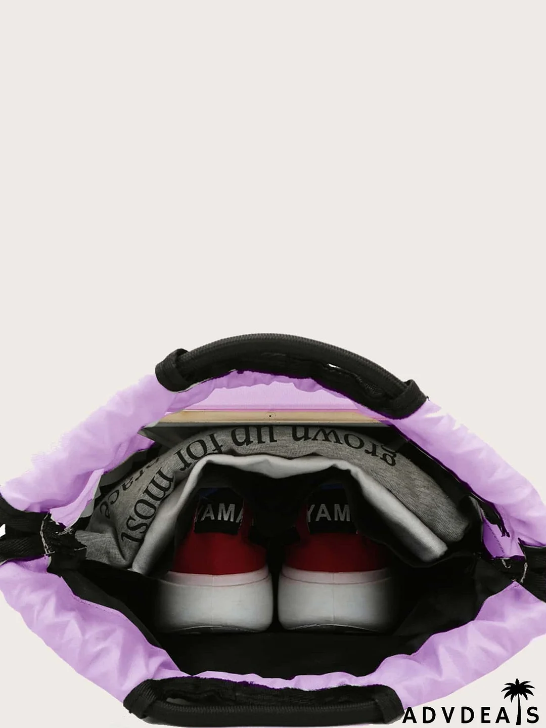 Color Block Drawstring Backpack