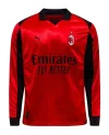 AC Milan Fourth Kit - Silver Version  Long Sleeve Soccer Jersey 2025/26