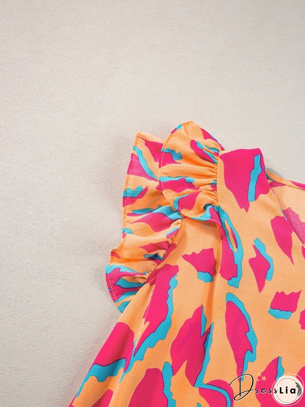 Casual Ruffle Sleeve Blouse