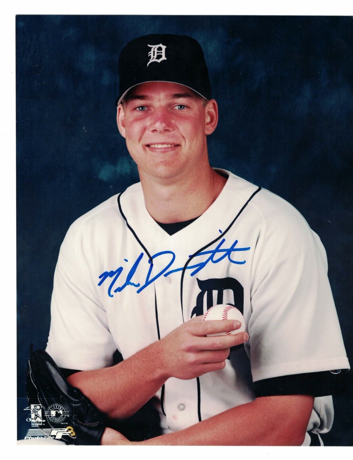 Mike Drumright Detroit Tigers Signed 8 x 10