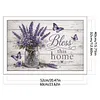 Lavender Vase and Proverb-11CT Stamped Cross Stitch 60*40cm(Big Size)