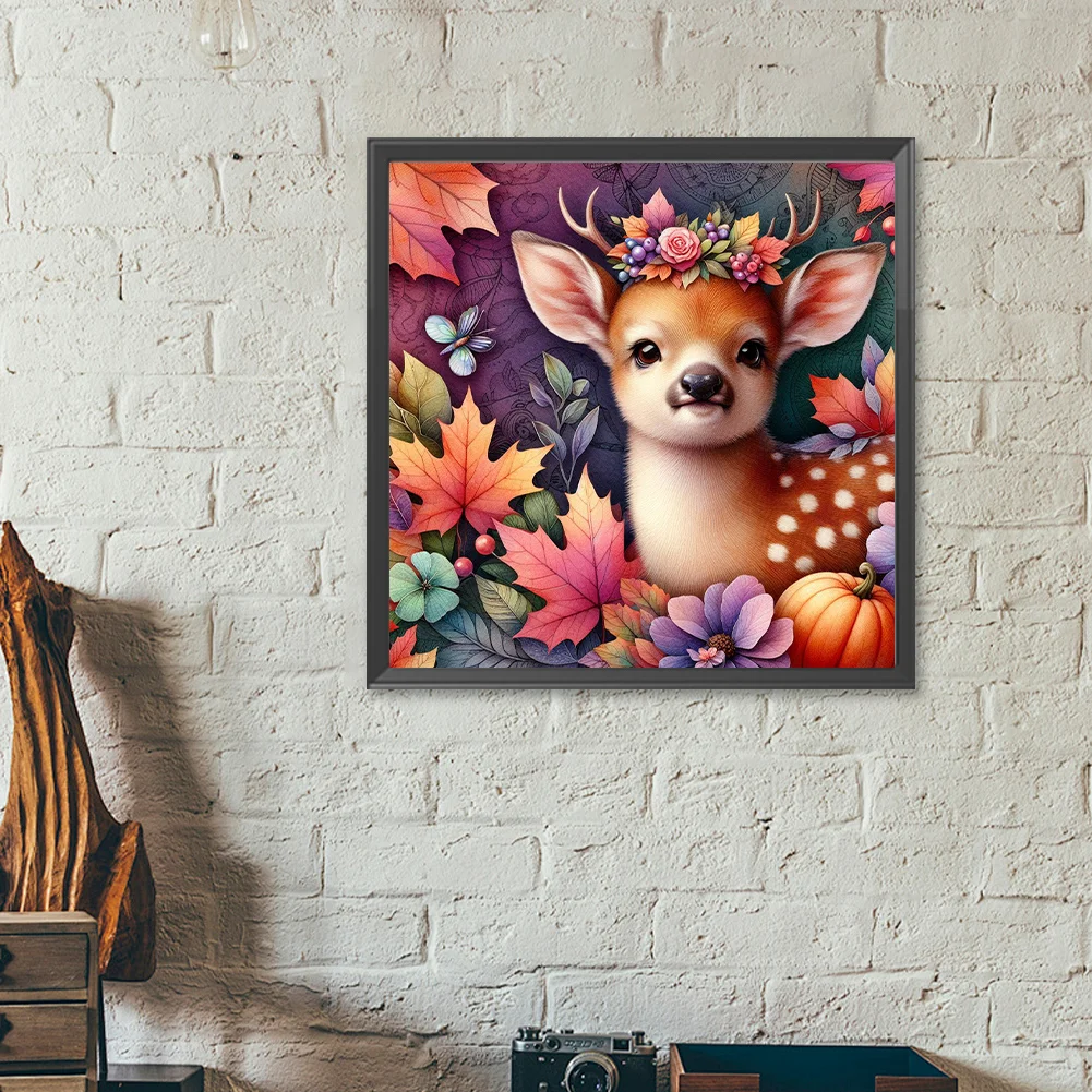 Diamond Painting - Full Round Drill - Autumn Elk(Canvas|40*40cm)