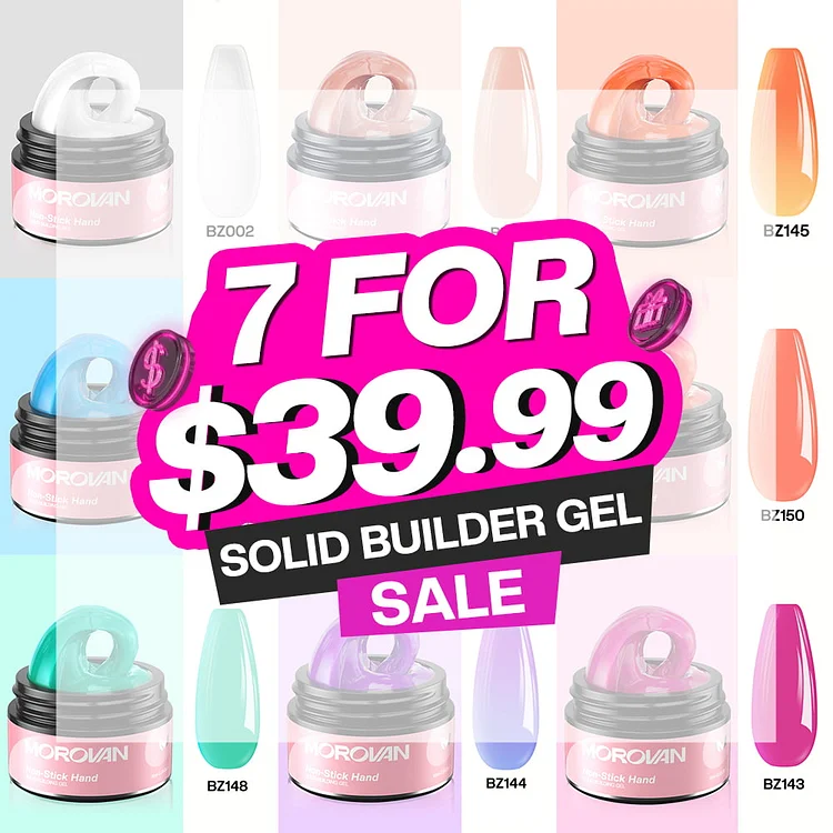 Free Choice 7 Colors Solid Builder Gel Bundle