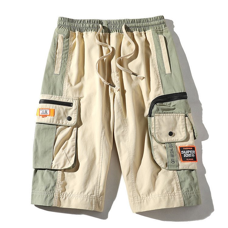 Men's New Clothes plus Size Beach Pants Retro Sports Shorts Men's Casual Loose Cropped Pants Men's Summer Trousers