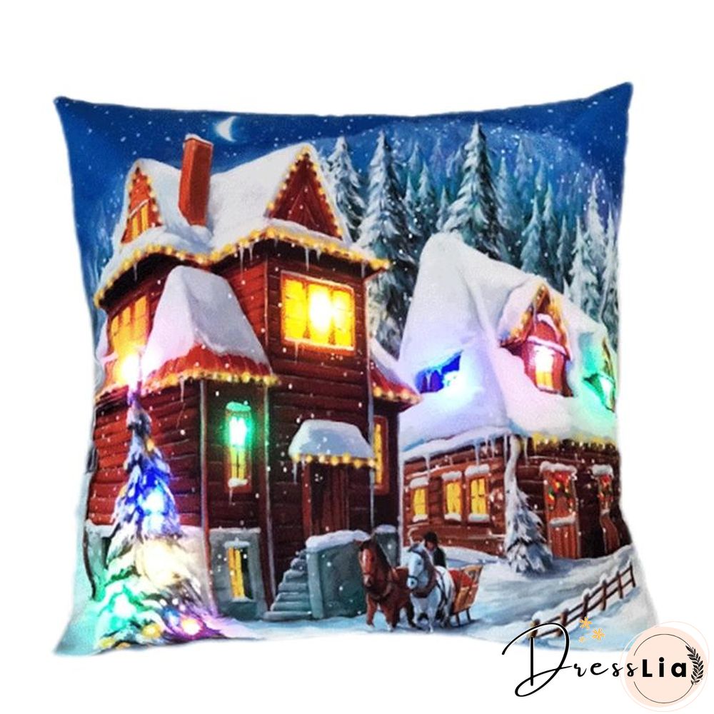 Halloween Christmas LED Lighting Cushion/Pillows Cover