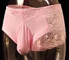 Light luxury men's breathable lace sexy large size U-shaped bag underwear shorts