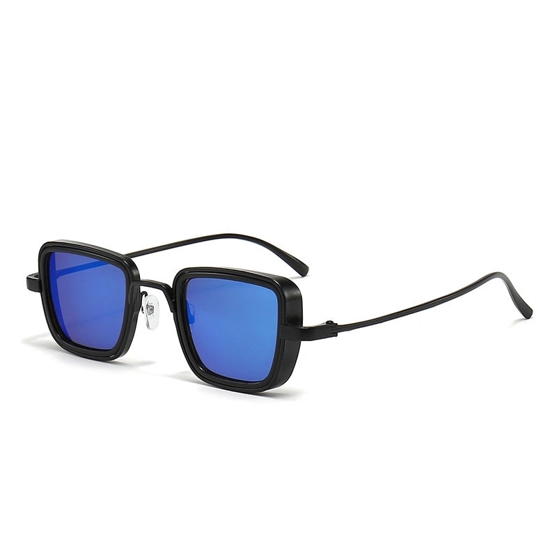 Classic Style Solid Color Ac Square Full Frame Men’s Sunglasses