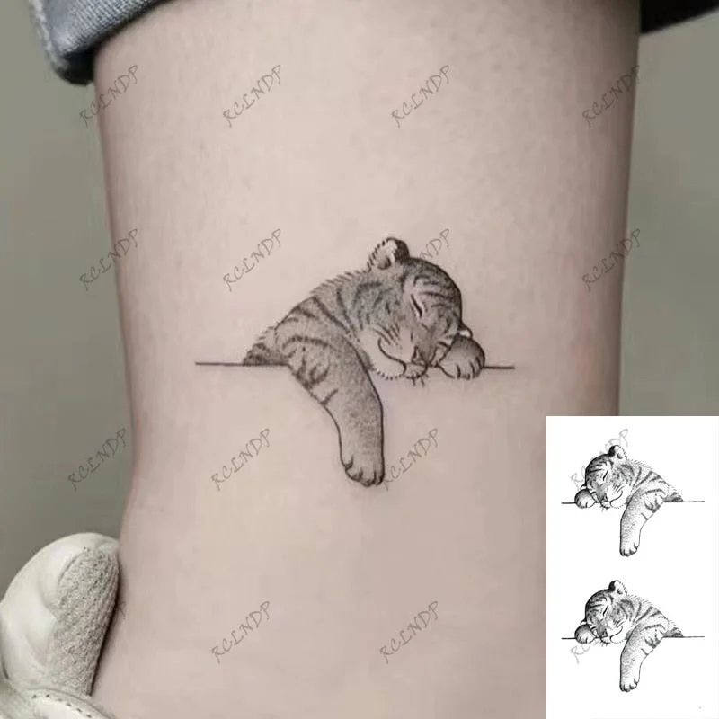 Waterproof Temporary Tattoo cute squirrel fox dog rabbit owl Cat animal fake tatto stickers flash tatoo for kids girl women lady