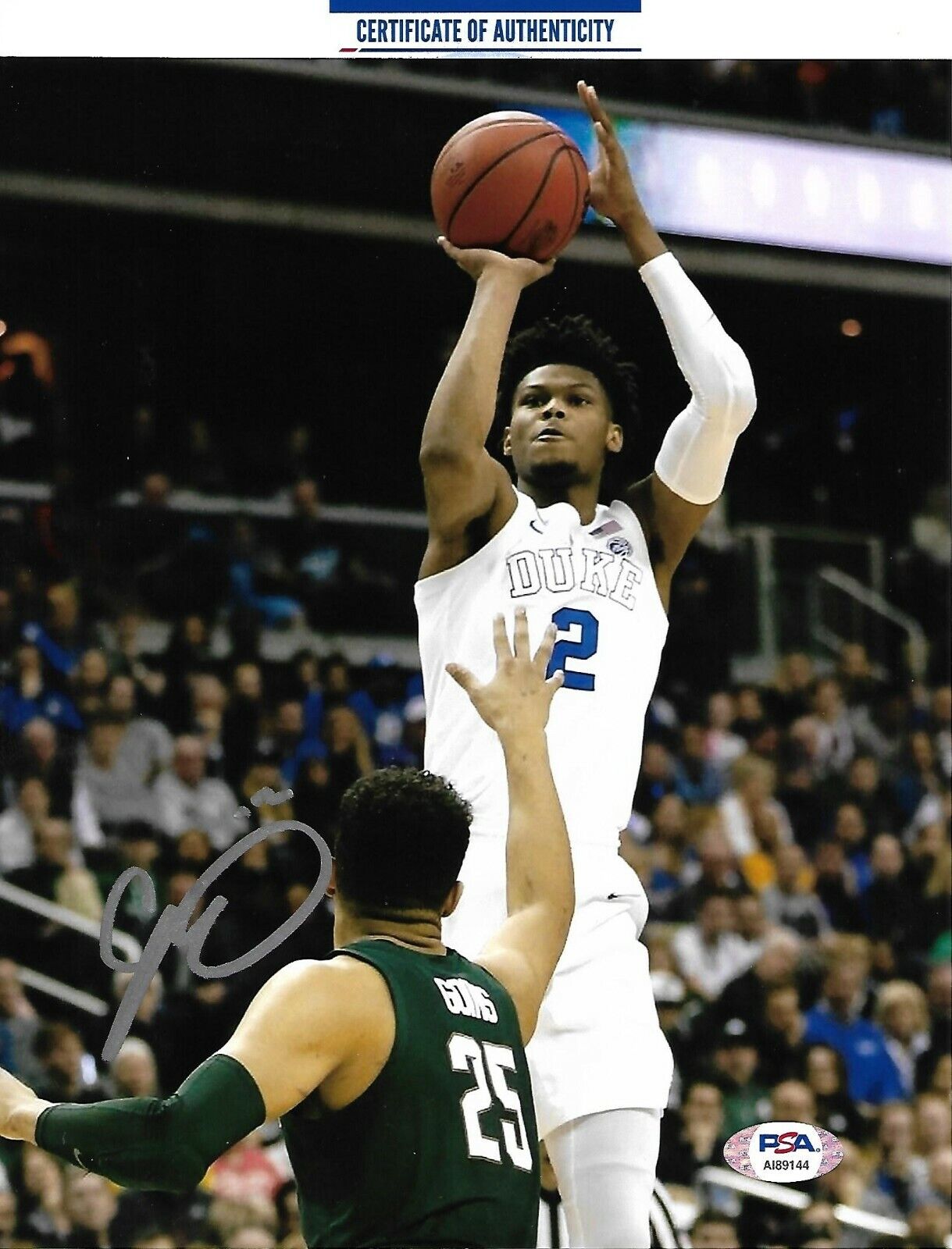 CAM REDDISH signed autographed DUKE BLUE DEVILS 8X10 Photo Poster painting w/ COA PSA AI89144