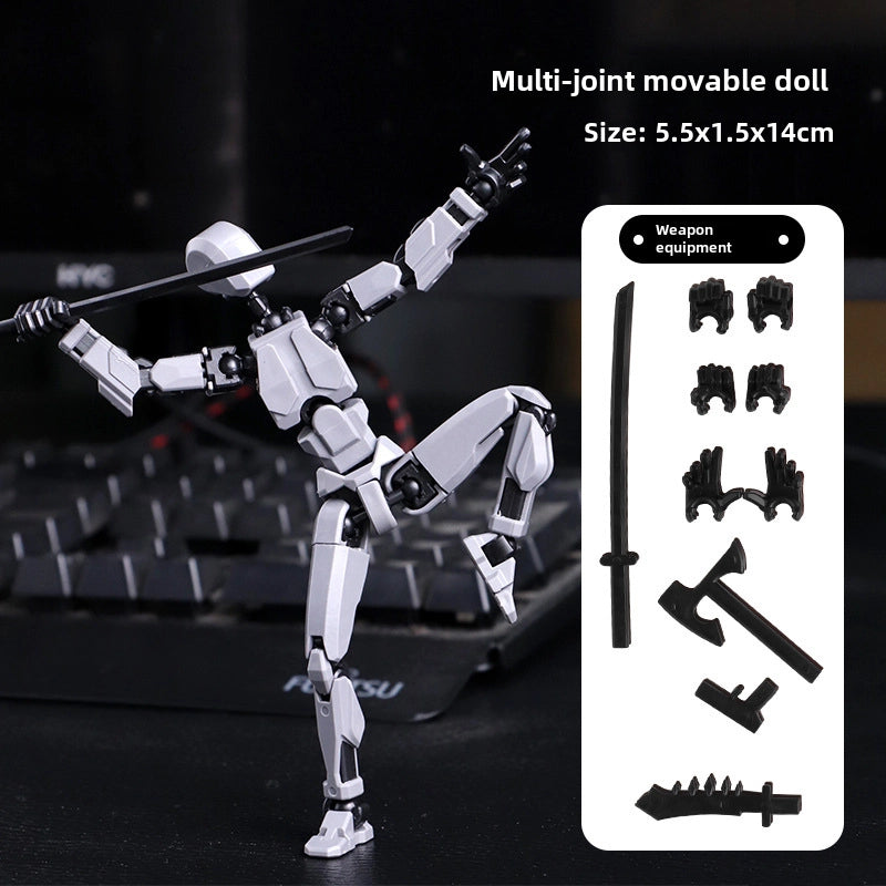 Lucky Doll 13 Joint Movable 3D Printing Doll Toy 3rd Generation Dummy Doll DIY Whole Body Decompression Artifact