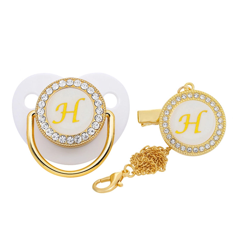 Elegant Letter Silica Gel Baby Accessories