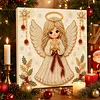 Framed Angle - Pearls Painting Kit DIY Diamond Painting Pearl Dot Crafts 20x20CM