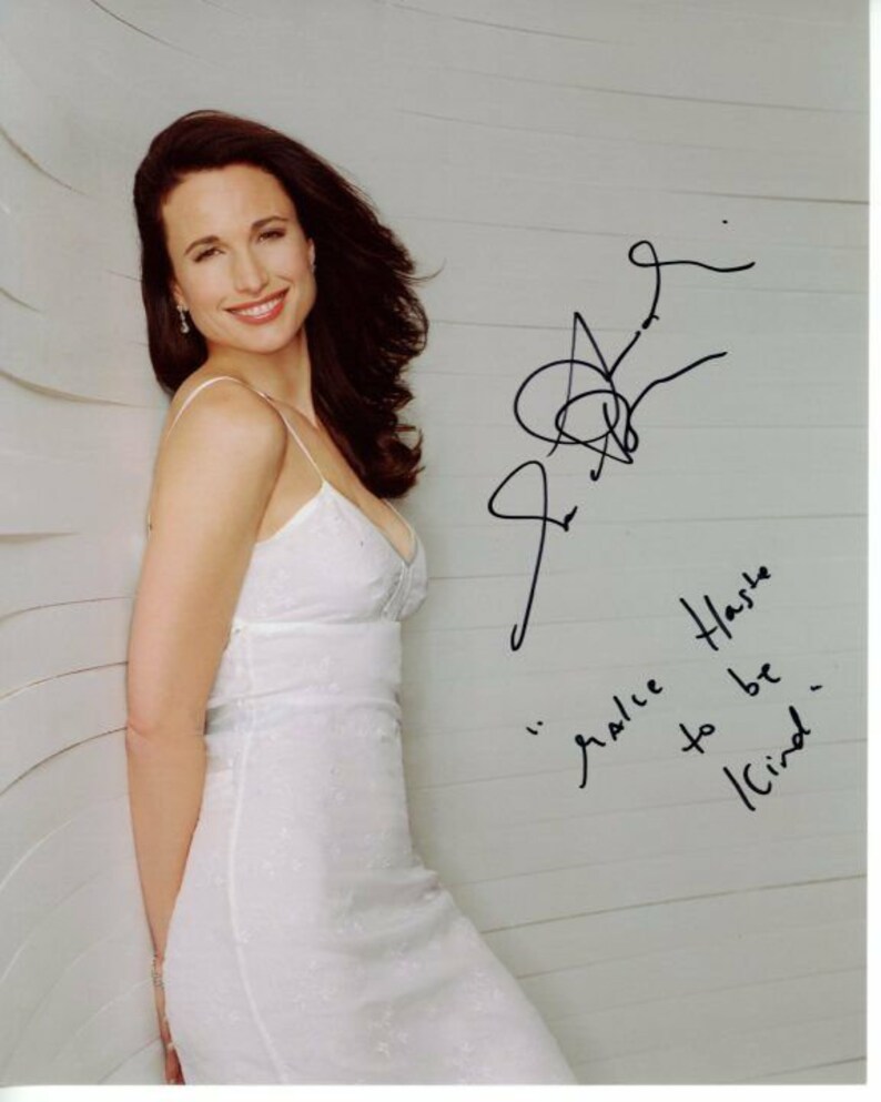 Andie macdowell signed autographed 8x10 Photo Poster painting great content