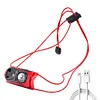 LED Headlamp Rechargeable Sensor Headlight Camping Running Torch (White)