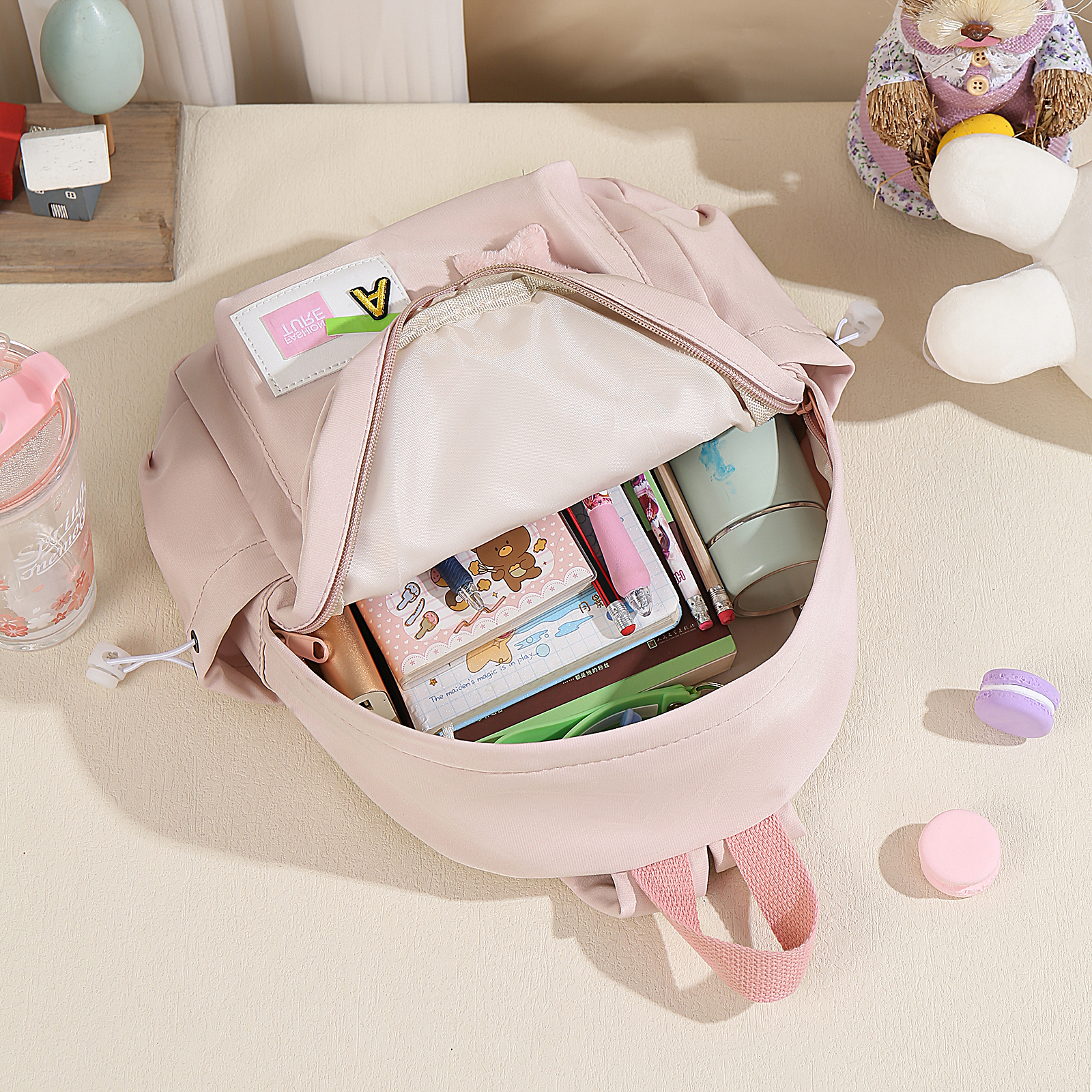 Zaino carino con Nome Personalizzato da Scuola per Studenti/bambini/ragazzi/viaggio 