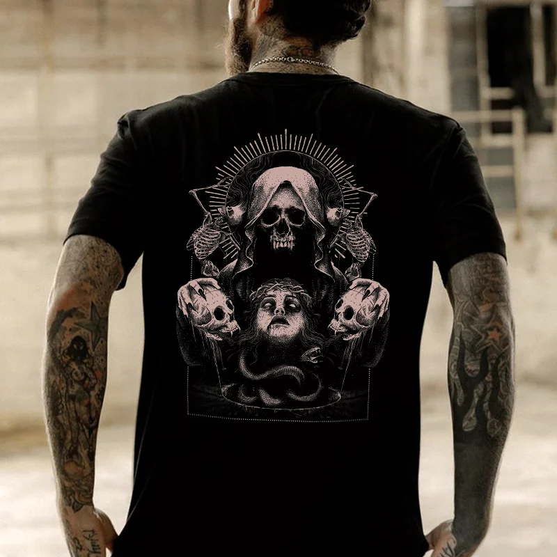 Horrific Death Ritual Printed Men's T-shirt -  